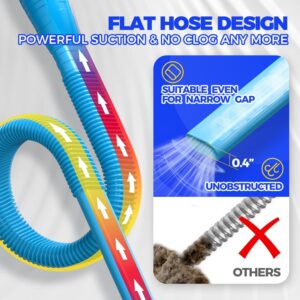 Dryer Vent Cleaner Kit Vacuum Hose Attachment Brush, Lint Remover, Dryer Vent Vacuum Hose, Blue - Image 2