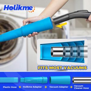 Dryer Vent Cleaner Kit Vacuum Hose Attachment Brush, Lint Remover, Dryer Vent Vacuum Hose, Blue - Image 3