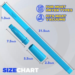 Dryer Vent Cleaner Kit Vacuum Hose Attachment Brush, Lint Remover, Dryer Vent Vacuum Hose, Blue - Image 6