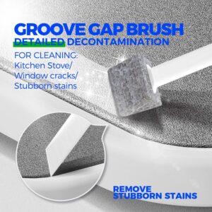 7 Pack Deep Cleaning Brush Set, Scrub Brush, Grout Brush, Pool Brush, Scrub Pads with Scraper Tip Scouring Pads, for Pool Walls, Bathroom, Floor, Tub, Shower and Kitchen Surface - Image 5