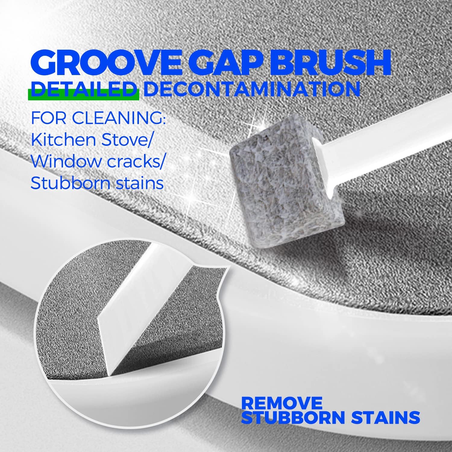 7 Pack Deep Cleaning Brush Set, Scrub Brush, Grout Brush, Pool Brush, Scrub Pads with Scraper Tip Scouring Pads, for Pool Walls, Bathroom, Floor, Tub, Shower and Kitchen Surface - Image 5