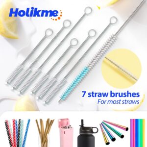 Bottle Brush Tube Cleaning Set, Long Handle Bottle Cleaner for Washing Narrow Neck Beer Bottles Wine Decanter Narrow Cup Pipes Sinks Cup Cover, White - Image 5