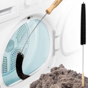 Clothes Dryer Lint Vent Trap Cleaner Brush, Flexible lint Remover, Long Coil Brush for Refrigerator