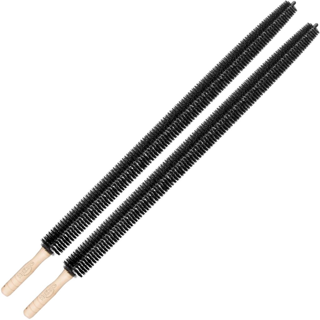 Dryer Vent Cleaner Kit 2 Pack Dryer Lint Brush Vent Trap Cleaner Long Flexible Refrigerator Coil Brush 27 Inch