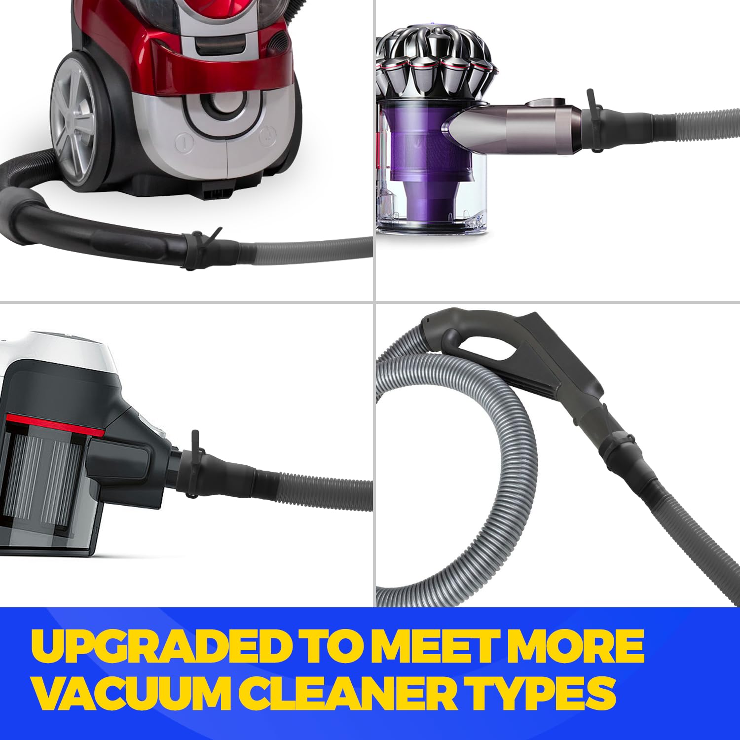 Upgraded Dryer Vent Cleaner kit, 2 Pieces Dryer Lint Vacuum Attachment Fit for Most Vacuum Cleaner, Flexible Lint Remover Cleaning Brush, Black - Image 2