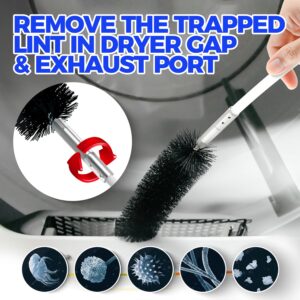 40 Feet Dryer Vent Cleaner Kit Flexible Lint Brush with Drill Attachment, Extends Up to 40 Feet for Easy Cleaning, Synthetic Brush Head, Use with or Without a Power Drill - Image 4