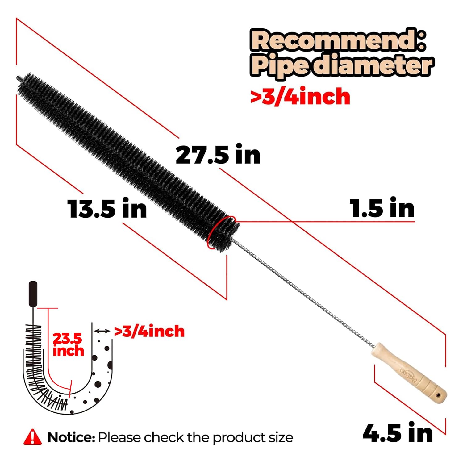 2 Pack Dryer Vent Cleaner Kit Clothes Dryer Lint Brush Vent Trap Cleaner Home Essentials Long Flexible Vacuum Brush - Image 5