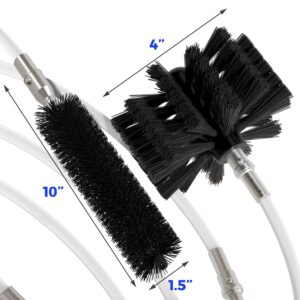 32 Feet Dryer Vent Cleaner Kit, Upgrade Flexible Lint Brush with Drill Attachment, Extends Up to 32 Feet for Easy Cleaning,Use with or Without a Power Drill - Image 6