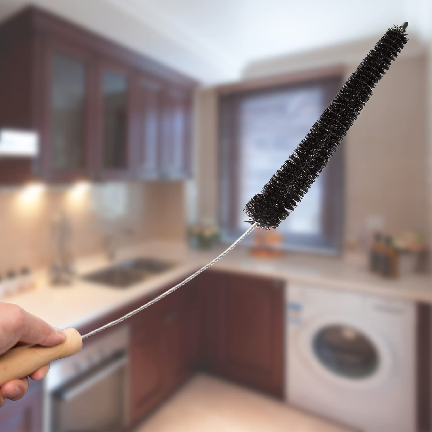 Clothes Dryer Lint Vent Trap Cleaner Brush, Flexible lint Remover, Long Coil Brush for Refrigerator - Image 7